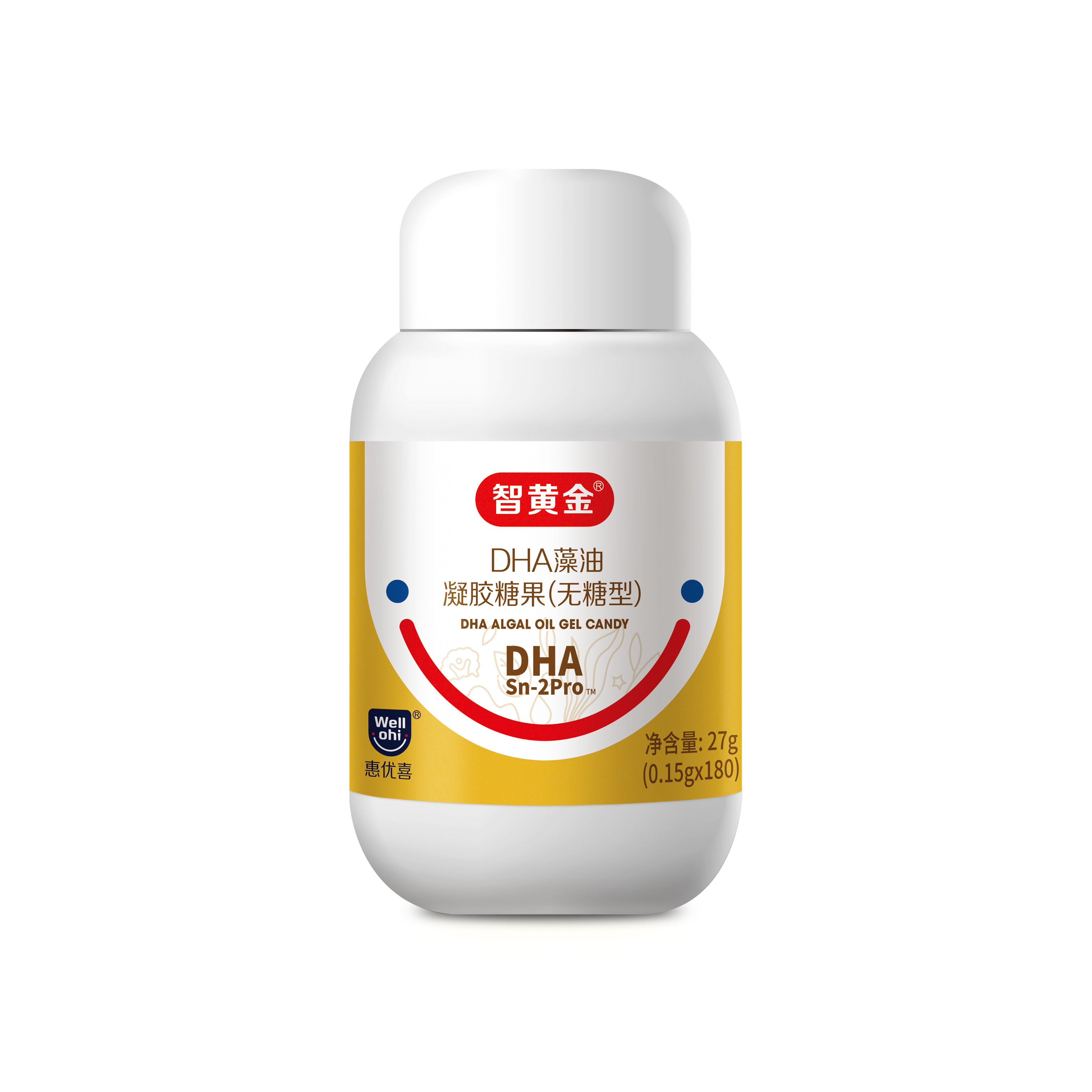 惠優喜180粒DHA藻油凝膠糖果（無糖型）